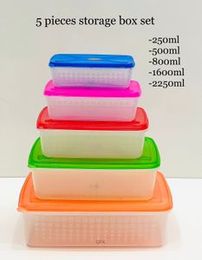 Plastic Food Container 5pcs /Lunch Box/ Storage Box
