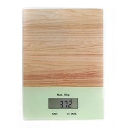 TEMPERED GLASS DIGITAL KITCHEN SCALE WITH LCD DISPLAY 15kg