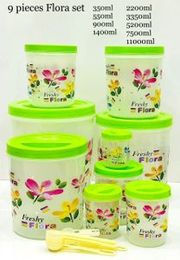 Flora container set 9 pcs