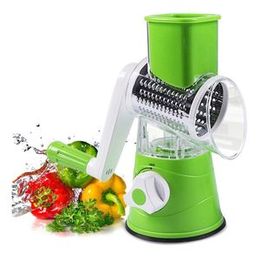 Multi-Function Rotary Tabletop Drum Grater Vegetable Shredded Potato Machine Vegetable Grater Manual Cabbage Kitchen Knife Kitchen Tool