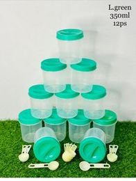 Kitchen Storage 350ML Bottles 12 pcs with Spoon