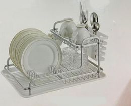 2 Layer wall hung Al alloy dish drainer