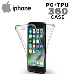 Full Cover Soft Silicone Transparent Bumper Shockproof Phone Case For iPhone 6Plus 6sPlus Clear Silicone TPU Front