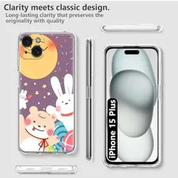 Fashionury Back Cover Case Designer Flexible Soft Back Case Cover for Apple iPhone 15 Plus -D2052 (FROM INDIA FAAZ)