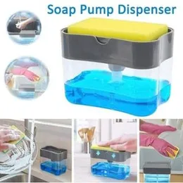 Soap Pump Dispenser With Sponge.