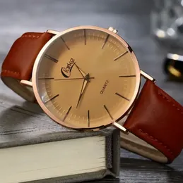 Clarke Slim Watch Luxury Business Men Watches Men Gold Black Watch Ultra Thin Mens Watches Leather Quartz Watch Man Wristwatch