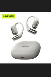 Langsdom TE09 Fashion Open-Ended Sport Wireless Earbuds - Black & white