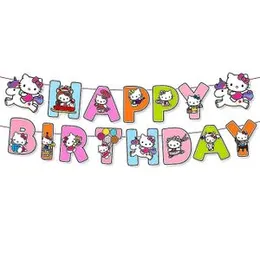 Hello Kitty Cardboard Party Gala Bunting Letter Banner Happy Birthday Hello Kitty Banner