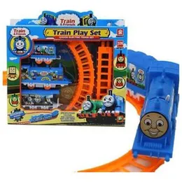 Electric power Rushed Trains Cars Kids Toys Thomas Train Set And Electric Track Toy Small Splicing Rail gift.