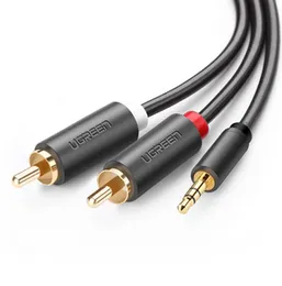 UGREEN 5 Meter 3.5mm Male to 2 RCA Male Audio Cable – Gray – AV102 - 10513