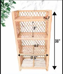 Book Shelf / Flowe Pot Stand/ Book Shelf  / Multi Purpose Storage Organizer /study room Rack / Book rack /Cane Rack / Book organizer/storage orgenizer
