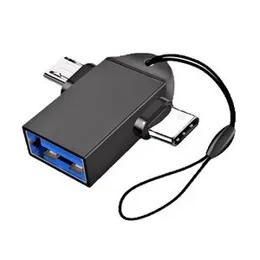 OTG Port 2 in One Micro USB And Type c 3.0 High Speed converters For All Mobile Phones Android OTG Port 2 in One Micro USB And Type c 3.0 High Speed c