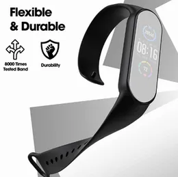 Xiaomi Mi Band 5 / 6 Smart Silicone Replacement Strap Bracelet Black White Durable Comfortable Fit