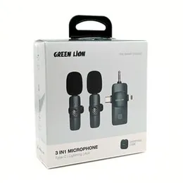 GREEN LION GM-79X MICROPHONE 3-LEVEL NOISE CANCELLATION TYPE-C/AUX/LIGHTNING