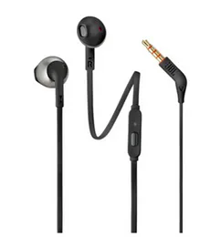 JBL Tune 205 Handsfree – Premium Bass Wired Earphones with Mic & Tangle-Free Flat Cable