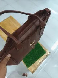 brown messenger bag or satchel.