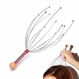 Head Massager Therapy Stainless Wire Hand Held Head Scalp Massager.