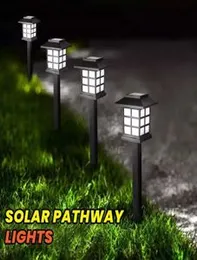 1 Pcs LED Garden Solar Light Outdoor Waterproof Ground Lamp Color-Changing Landscape Lawn Light Solar LED for Garden Decoration Path