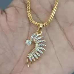 2.2mm fox chain with pendant.