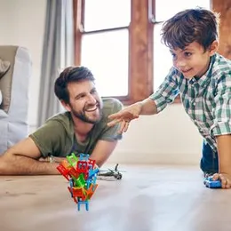 24 Pcs Balance Chairs Game - Colorful Stacking Chair Set DIY Balance Chair Stool Family Board Balancing Games Chairs & Ladders Family Game Stacking Mo