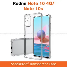 Thickballoon Shockproof Transparent Back Cover for Redmi Note 10 4g