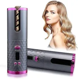Wireless Automatic Hair Curler – Cordless Ceramic Curling Iron with LCD Display, Adjustable Temperature & USB Rechargeable Design