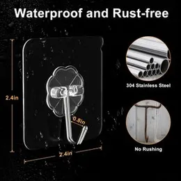 3 Pc's Adhesive Hooks,Adhesive Wall Hooks,Sticky Hooks,Hooks for Walls No Damage,Clear Hooks for Walls No Damage ,Stick on Hooks ,Adhesive Hooks for H