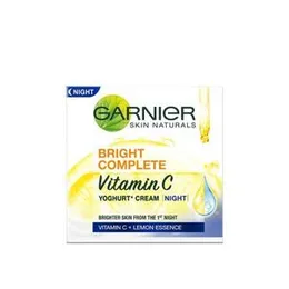 Garnier Bright Complete VITAMIN C YOGHURT Night Cream -18g