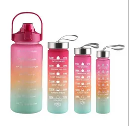 4 In 1 Motivational Water Bottle Set