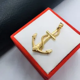 Gold Plated Master Gold Anchor Pendant Big Size For Women.