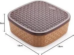 Multi-Purpose Plastic Square 7 Sections Masala Box