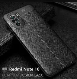 Redmi Note 10 Luxury Leather texture Auto focus back cover For Redmi Note 10