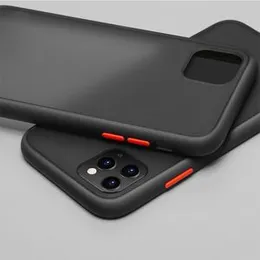 Gingle Series Black For iPhone 12 Mini Anti-Knock Armor Protective Cover Translucent Matte Hard Phone Case