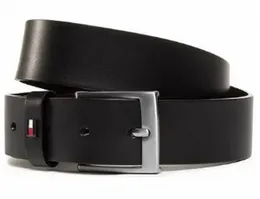 Tommy Black Belt with Premium Synthetic Leather Finish