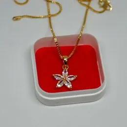 Gold Diamond Flower Necklace, Marquise Cut Flower Pendant Necklace, Floral Jewellery For Women, Layering Necklace