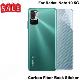Carbon Fibre back sticker For Xiaomi Redmi Note 10 5G