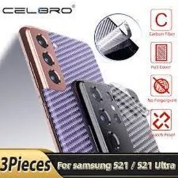 Carbon fiber Back Sticker For Samsung Galaxy S21