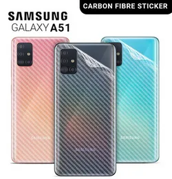 Carbon Fibre back sticker For Samsung Galaxy A51 A71