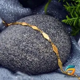 Gold Plated Stylish Charm Bracelet Adjustable Without stone For Women.