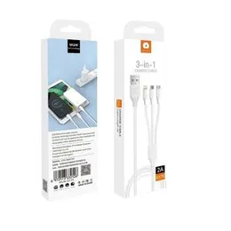 WUW 3 in1 Data Charging Cable X179 USB – Lightning/Micro/Type-C
