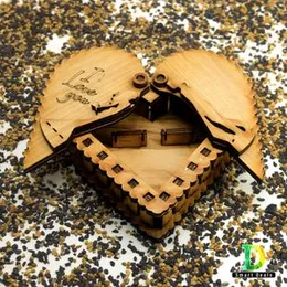 I Love You Wooden Love Jewellery Box Ring New Lovers Design Beautiful Box Shape For Specially Lover Gift Valentine gift Anniversary