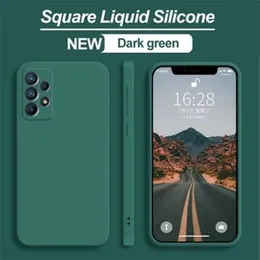 Soft Silicone Slimfit case Back Cover for Samsung A04S - Green