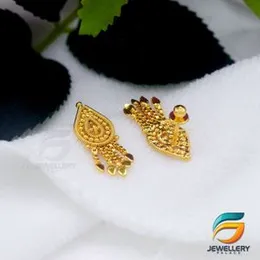 Gold Plated Stylish Beautiful Earring for women and Girls Screw Back.