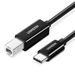 UGREEN 2Meter USB-C to USB-B 2.0 Printer Cable 2Meter (Black) - 50446