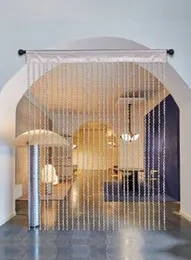 RAMCHA Cream Spiral String Curtain (9 FEET) (1)