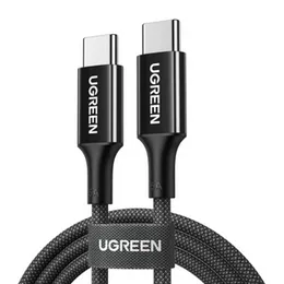 UGREEN 1Meter 100W 5A Max Type-C to Type-C PD Fast Charging Silicone Braided Cable – US557 - 15275