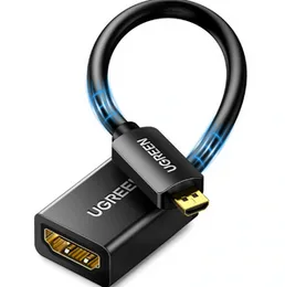 UGREEN 22cm Micro HDMI Male to HDMI Female Adapter Cable (Black) - 20134