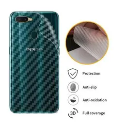 Carbon fibre back sticker for OPPO A12 / A3s / A5s