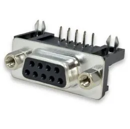 DB9 Male Right Angle PCB Mount Connector