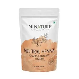 mi nature Neutral Henna Powder(Cassia Obovata) for Hair Conditioning|Adds no Colour to hair| 100% Pure Herbal Henna Powder Hair & Scalp care mask|